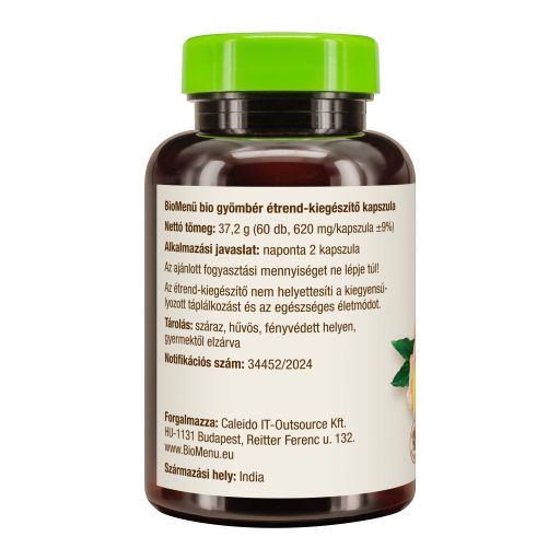 BioMenü bio kapsułki z imbirem 60 szt.