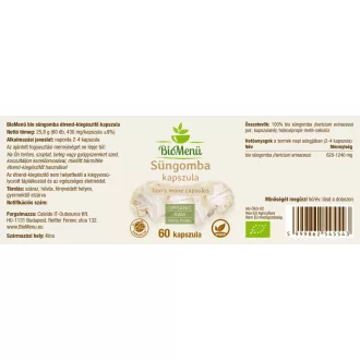 BioMenü organiczne kapsułki z grzybami reishi 60 szt. obraz produktu
