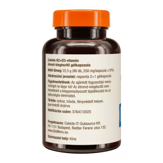 Caleido kapsułki żelowe z witaminą K2 + D3, 90 szt. obraz produktu