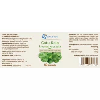 Caleido Gotu Kola wyciąg kapsułki 60 szt obraz produktu