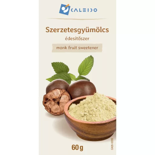 Caleido Słodzik z owoców mnicha 60 g etykieta